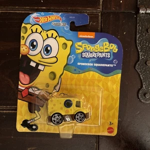 NEW Mattel GYB12 Hot Wheels Animation SPONGEBOB SQUAREPANTS 1:64 Character Car - Picture 1 of 6