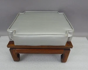 One mid century Oriental style square stacking foot stool ottoman vintage 16" - Picture 1 of 3