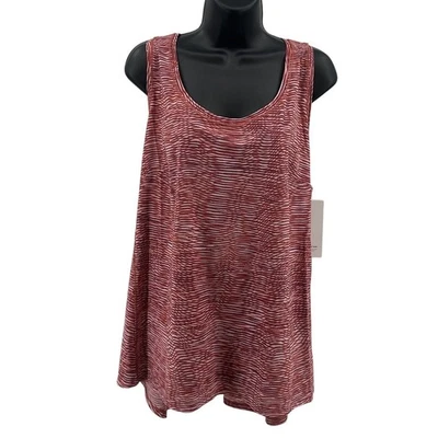 Camiseta sin mangas Athleta Ultimate Scoop talla 1X pulóver malva activado espalda deportiva elástica Foto 1 de 4