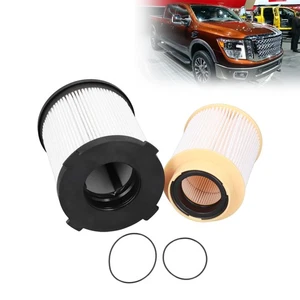 ༝2PCS/Set Diesel Fuel Filter 16403‑E240A With 2 Rubber Rings For Titan XD 5.0L - Picture 1 of 12