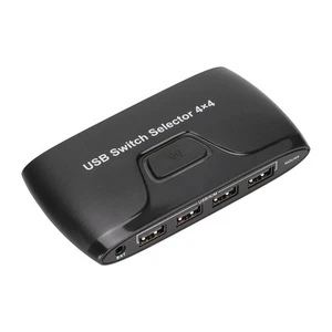 Kvm Switch 4 Computers Sharing 4 Usb Devices Kvm Switches For Keyboard Mou IDM - Photo 1/12