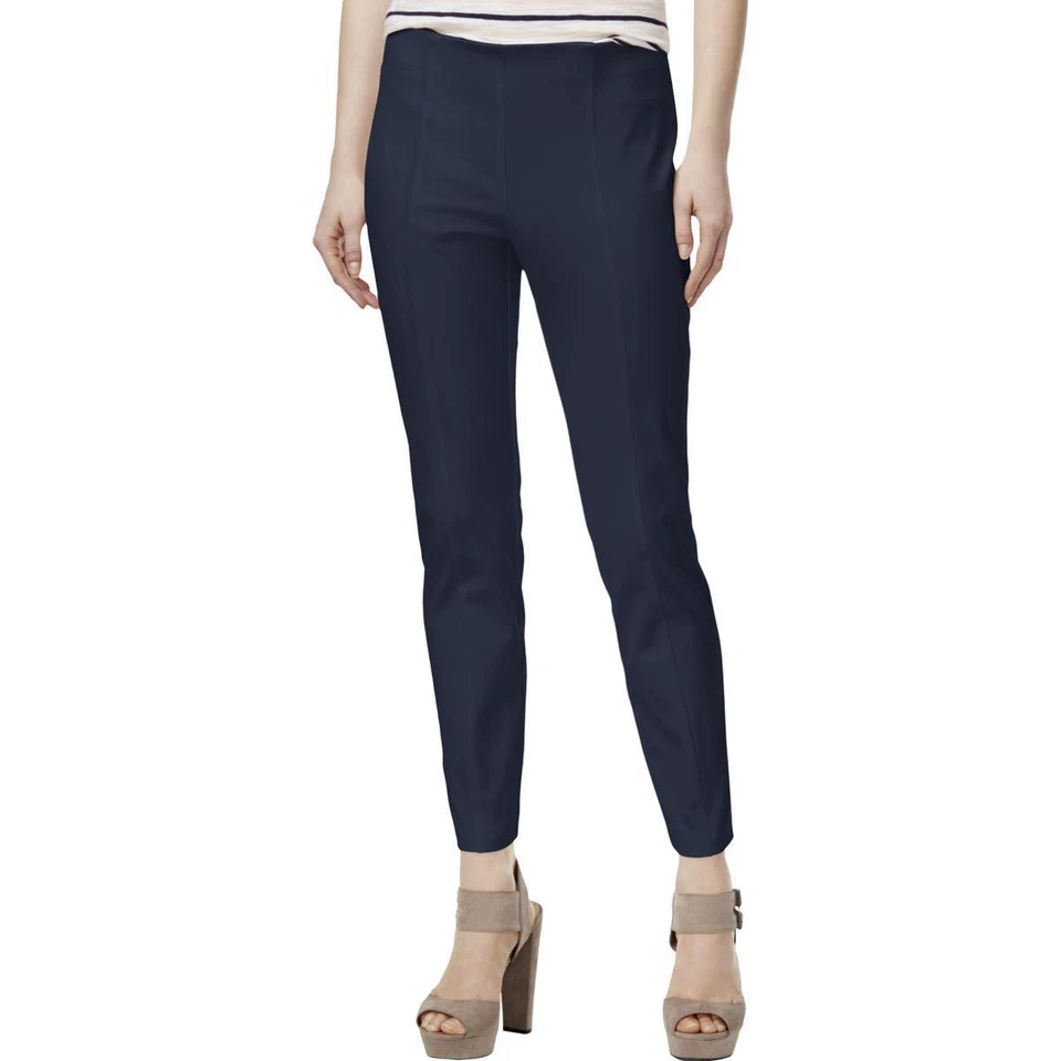 Maison Jules Womens Ankle Flat Front Casual Pants - Blue - Size L *NEW with Tag* - Image 1 of 1