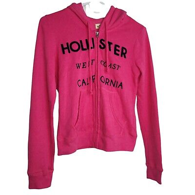WOMENS HOLLISTER HOODY ZIP Fleece Jacket SIZE Xsmall • 27.63€