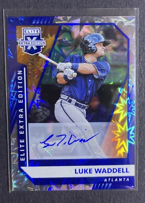 Luke Waddell 2021 Elite Extra Edition FOTL Blue Starburst Rookie Auto #d 8/20 - Image 1 of 2