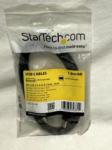 StarTech.com 6 ft Printer Cable - USB 2.0 A to B - Printer Cable - USB2HAB6 - Picture 1 of 1