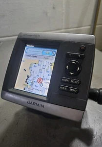 GARMIN GPSMAP 440S MARINE GPS CHART PLOTTER FISHFINDER DISPLAY UNIT w/ MOUNT - Foto 1 di 5