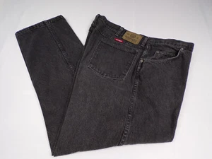 Vintage USA Red Tag Wrangler Authentic Jeans Herren 42 x 30 schwarz 100 % Baumwolle J24 - Bild 1 von 8