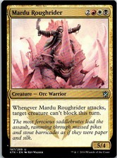 Mardu Roughrider Magic The Gathering Khans Of Tarkir Card Mint X1
