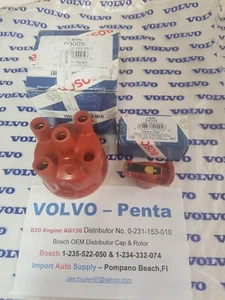 Volvo Penta AQ115 & AQ130 Ignition Distributor Cap & Rotor Dist. # 0-231-153-010 - Bild 1 von 3