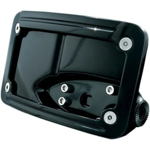 Kuryakyn 3125 Curved Horizontal Side Mount License Plate Holder Black - Picture 1 of 1