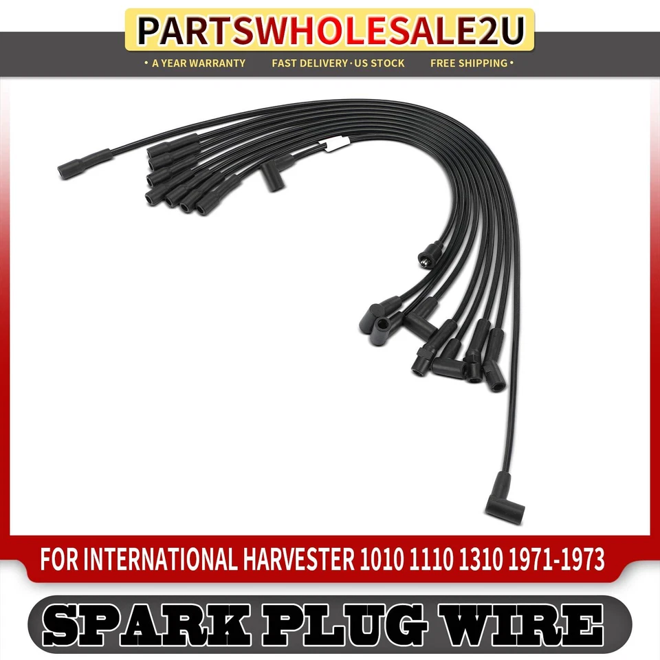 9 juegos de cables de bujías para International Harvester Scout 1969-1970 MA1200 908C Foto 1 de 4