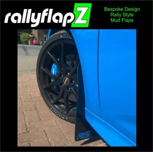 Mud Flaps & Fixing Kit to fit FORD FOCUS RS MK3 Black 4mm PVC *Satin-Matt RS-NB - Picture 1 of 5