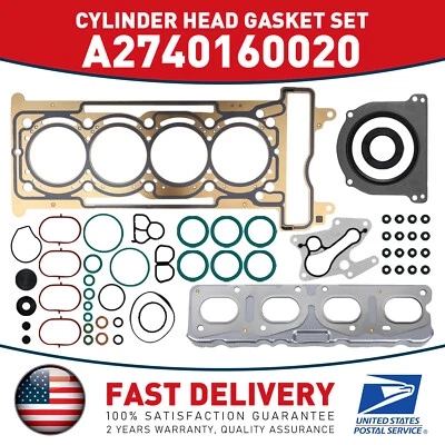 Kit de reconstrucción de sellos de junta de motor para Mercedes-Benz C300 W205 W212 M274 1.6 2.0 Foto 1 de 4