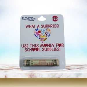 Teacher Money Card, Educator Gift, Preschool Teacher Gift, Unique Teacher Gift - Picture 1 of 10