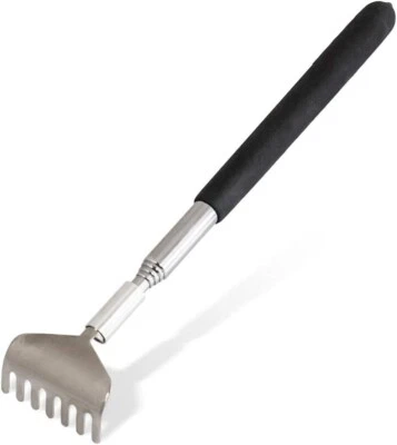 ANGIX 1x Extendable Back Scratcher Massager Itching Stick for Adults Itch Relie
