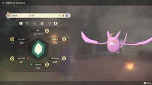 Pokemon Legends Arceus PLA - Shiny Max Effort Levels Alpha Crobat - Picture 1 of 4
