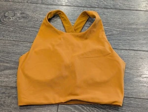 Arcteryx Soria Long Line Bra/Tank size Small Color Mustard - Picture 1 of 8