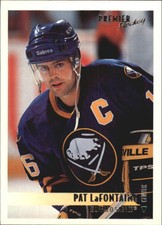 1994-95 OPC Premier Buffalo Sabres Hockey Card #180 Pat LaFontaine