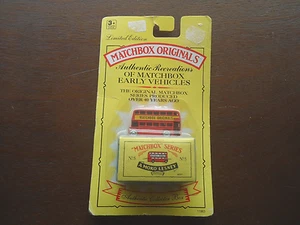 Matchbox Originals 1992 No. 5 The London Bus Mint in Sealed Package - Picture 1 of 3