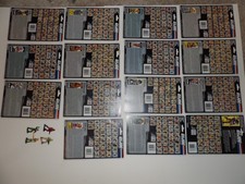 GI JOE ARAH UNCUT FILE CARDS WITH MICRO FIGURES 1980'S LOT VINTAGE ORIGINAL