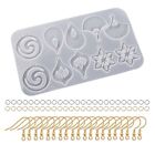 Unique Earring Mold Resin Jewelry Mold with Earring Silicone Molds Earring Hooks