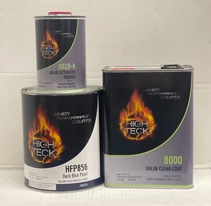 FORD DX Gal Dk Blue Pearl Basecoat & Gal Clear Kit w/ Activator - Picture 1 of 4