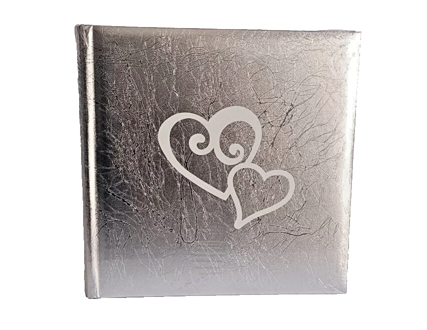 Album Fotografico Amore Copertina Argento 50 Fogli con Velina Formato 25x25 cm - Immagine 1 di 3