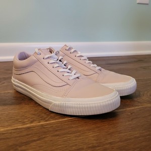 pink leather vans