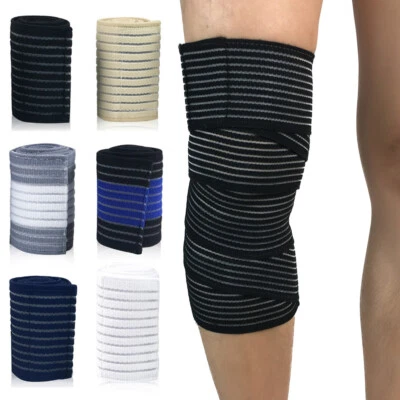 Protection Knee Wraps Elastic Bandages Compression Support Sport Protective Gear - Image 1 of 4