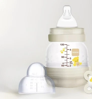 Lot of 2 - MAM Easy Start Anti-Colic 4.5-Ounce Bottle W/ Pacifier Set - Image 1 of 4