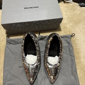 Balenciaga Women's XL Sequin Pumps Heels Size 39 EU / 9W MSRP $2400 - Picture 1 of 9