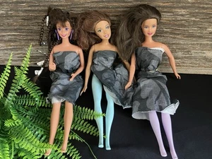 vintage mattel barbies. Brunette. Nice Condition. 1976, 1990, 2003 - Picture 1 of 11