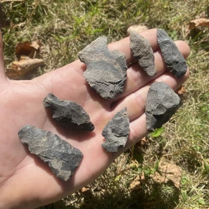 MLC 922 (7) Archaic To Adena Arrowheads Susquehanna Valley Artifacts X Kunkle - Picture 1 of 6