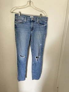 Hudson Krista Super Skinny Ankle Jeans Gr. 27 Distressed Destroyed Stretch - Bild 1 von 7