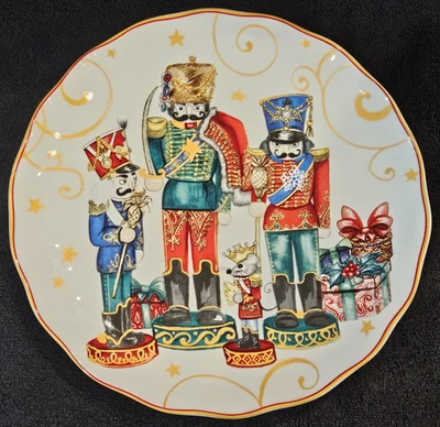 Williams Sonoma ’Twas the Night Before Christmas Nutcrackers Dinner Plate – EUC - Image 1 of 3