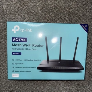 TP-Link Archer A7 AC1750 Wireless Dual-Band Gigabit Router - Black - Zdjęcie 1 z 4