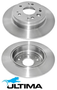 REAR SOLID DISC BRAKE ROTORS FOR HONDA CR-V RD K24A1 2.4L I4 TO 12/2004 OD 282MM - Picture 1 of 1