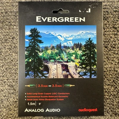 AudioQuest Evergreen 3.5mm to 3.5mm Audio Interconnect Cable - 1.5m (5 ft) - Image 1 of 2
