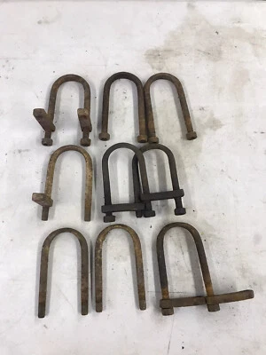 NASH METROPOLITAN Rear Leaf Spring U Bolt Set 1950s - Image 1 of 4