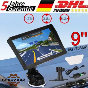 9-calowa nawigacja HD GPS 8G do samochodu ciężarowego samochodu osobowego nawigacja mapa UE DE - Zdjęcie 1 z 16