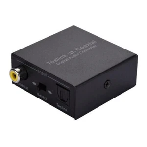 Optisch zu Koaxial Digital 2-Wege Gegenseitiger Audio Konverter Schalter Splitter Adapter - Bild 1 von 12