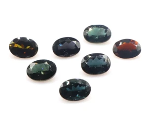 Natural Multi Tourmaline Oval Faceted Tourmaline Gemstone 7 Pcs 5x7 mm 5.30 Ct - Picture 1 of 6