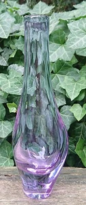 Alexandrit lila Glasvase Vase Miroslav Klinger ZBS 879 g Zelesny Brod Czech - Bild 1 von 12