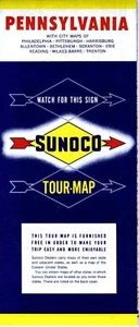 Mapa de ruta Sunoco 1958: Pennsylvania nuevo de stock - Imagen 1 de 1