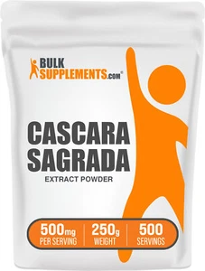 BulkSupplements Cascara Sagrada Extract Powder - Laxative - 500mg Per Serving - Picture 1 of 17