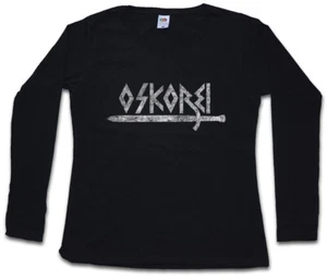 OSKOREI DAMEN LANGARM T-SHIRT The Wild Hunt Myth Wuodan's Army Odin Odhins Jagd - Picture 1 of 1