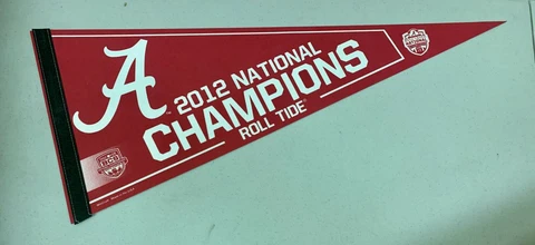 2012 University of Alabama Crimson Tide National Champs Classic 12"x30" Pennant Cover