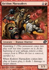 1x Keldon Marauders PL/MP, English MTG Planar Chaos