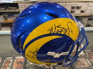 MATTHEW STAFFORD COOPER KUPP RAMS FULL SIZE AUTHENTIC HELMET FANATICS LVI - Picture 1 of 5