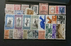 ITALIA ITALY 1903-34 COLONIE ERITREA  Lotto vario di 30 Valori  MH/US - Imagen 1 de 1